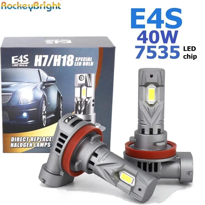 E4S H11 ̴ LED Ʈ ȭƮ ǳ, ְ ͺ 6000K H4 H7 H11 9005 9006 LED  